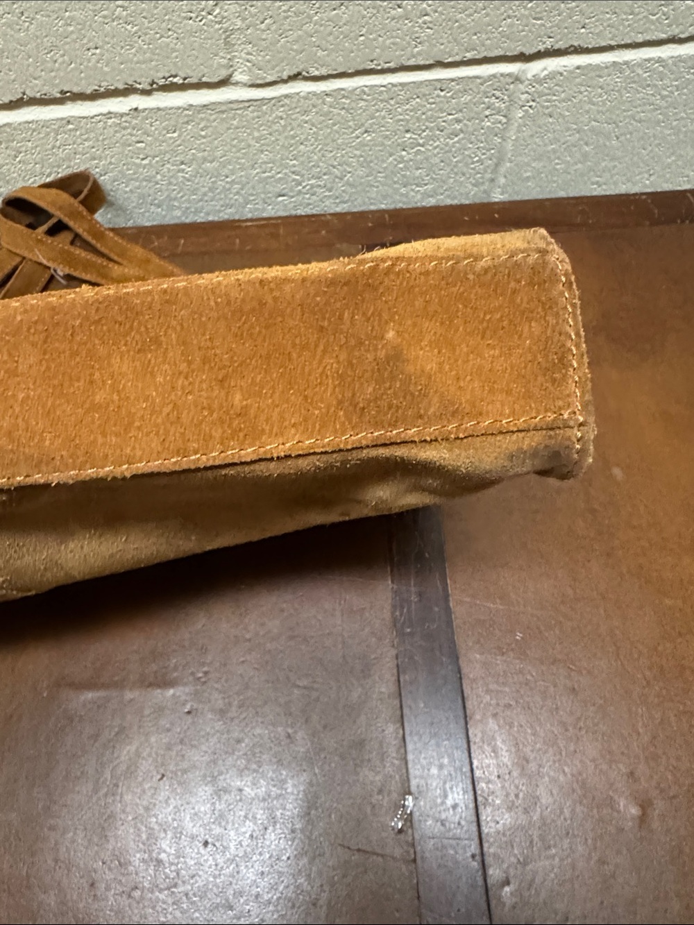 Hammitt Benjamin Cognac Brown Suede Tote Bag - Picture 7 of 11